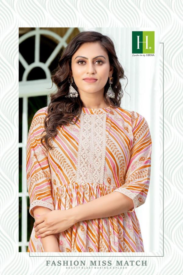 Hirwa Kvisha Cotton Cambric Designer Exclusive Kurti Collection
